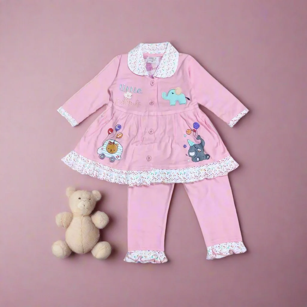 Charming Girls Pajama Set - Top and Pajama Outfit
