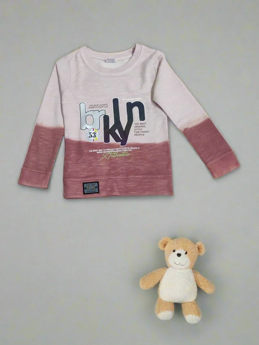 Gradient Outfit Set for Trendsetters boys, full sleeve tshirt and jeans set