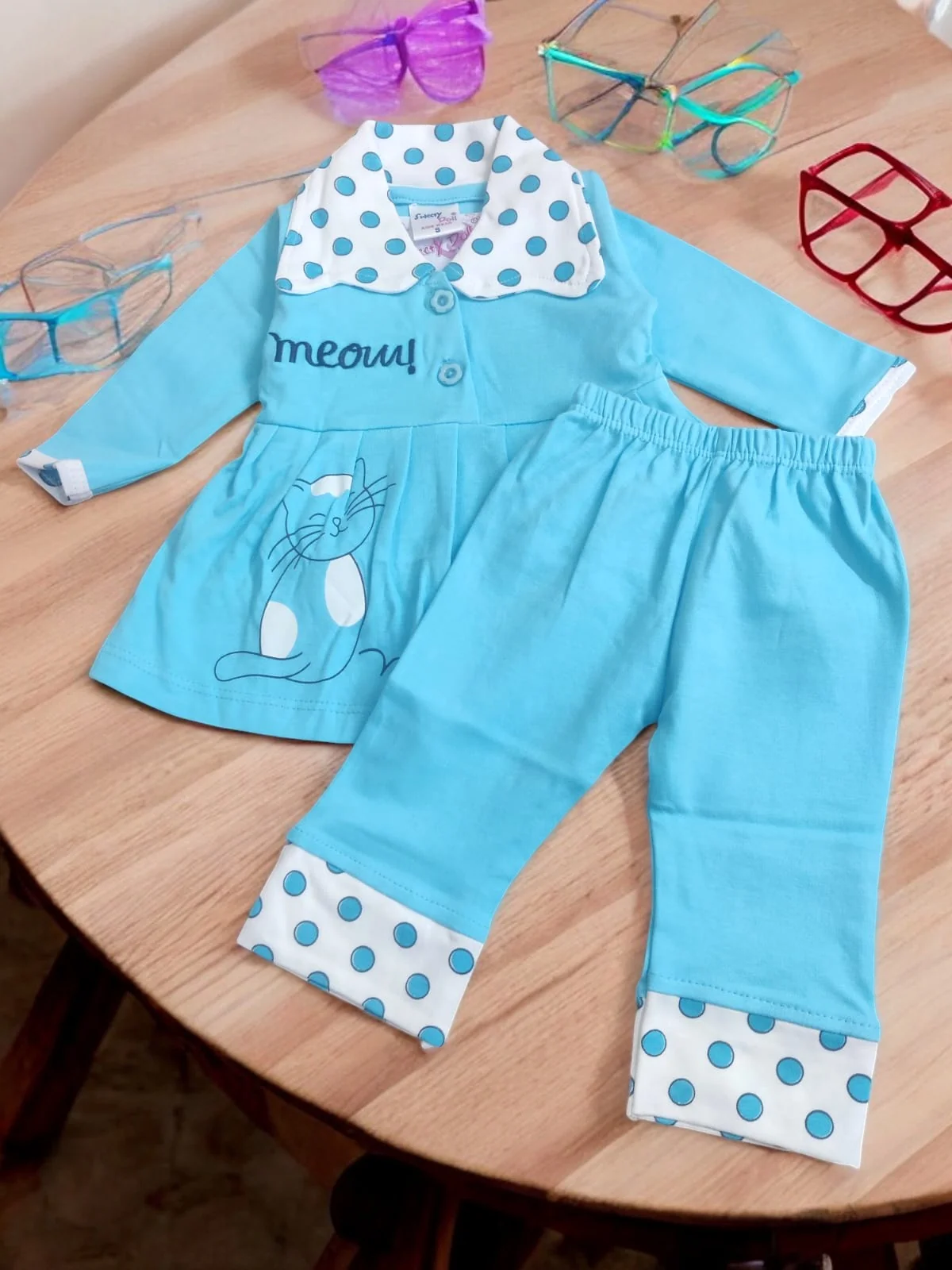 Sweety Doll Pajama Set - Full Sleeve Top and Pajama Set